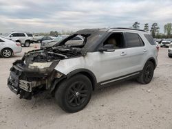 Ford Explorer salvage cars for sale: 2017 Ford Explorer XLT