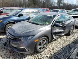 Salvage cars for sale at Candia, NH auction: 2019 Honda Civic LX