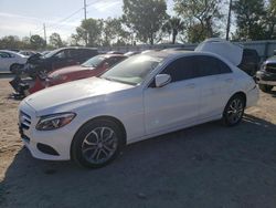 Salvage cars for sale at Riverview, FL auction: 2016 Mercedes-Benz C 300 4matic