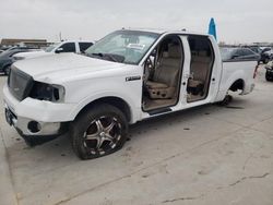 Salvage trucks for sale at Grand Prairie, TX auction: 2006 Ford F150 Supercrew