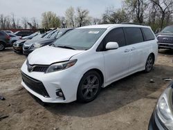 Salvage cars for sale from Copart Baltimore, MD: 2019 Toyota Sienna SE