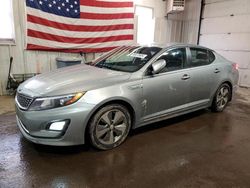 Salvage cars for sale at Lyman, ME auction: 2014 KIA Optima Hybrid