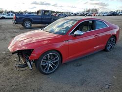 Salvage cars for sale from Copart Fredericksburg, VA: 2018 Audi S5 Premium Plus