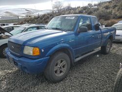Salvage cars for sale from Copart Reno, NV: 2002 Ford Ranger Super Cab