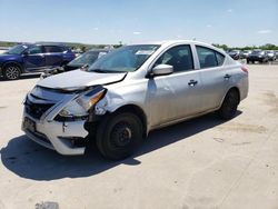 Salvage cars for sale at Grand Prairie, TX auction: 2018 Nissan Versa S
