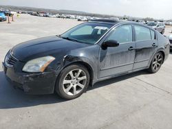 Salvage cars for sale at Grand Prairie, TX auction: 2007 Nissan Maxima SE
