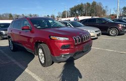 Salvage cars for sale at North Billerica, MA auction: 2017 Jeep Cherokee Latitude