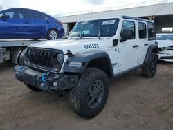 Jeep salvage cars for sale: 2024 Jeep Wrangler 4XE
