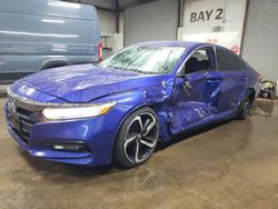 Salvage cars for sale at Elgin, IL auction: 2019 Honda Accord Sport