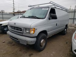 Ford salvage cars for sale: 2002 Ford Econoline E250 Van