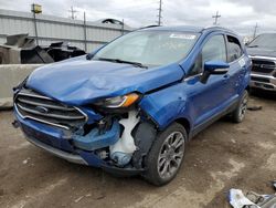 Vehiculos salvage en venta de Copart Chicago Heights, IL: 2018 Ford Ecosport Titanium