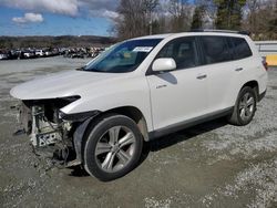 Salvage cars for sale from Copart Concord, NC: 2012 Toyota Highlander Limited