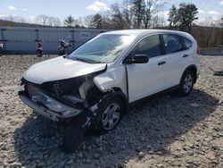 Salvage cars for sale at West Warren, MA auction: 2015 Honda CR-V LX