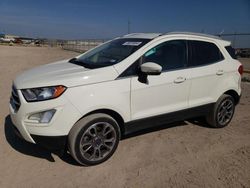 Salvage cars for sale from Copart Houston, TX: 2021 Ford Ecosport Titanium