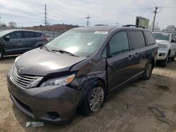 Salvage cars for sale from Copart Chicago Heights, IL: 2017 Toyota Sienna XLE