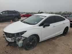 Salvage cars for sale from Copart Houston, TX: 2017 Chevrolet Cruze Premier