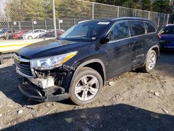 Vehiculos salvage en venta de Copart Waldorf, MD: 2016 Toyota Highlander Limited