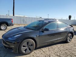 Salvage cars for sale at Van Nuys, CA auction: 2022 Tesla Model 3