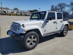 Salvage cars for sale at Sacramento, CA auction: 2017 Jeep Wrangler Unlimited Sahara