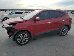 Salvage cars for sale at Grand Prairie, TX auction: 2015 Hyundai Tucson Limited