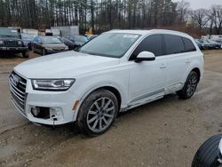 Salvage cars for sale at North Billerica, MA auction: 2017 Audi Q7 Premium Plus