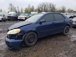 Salvage cars for sale from Copart Portland, OR: 2005 Toyota Corolla CE