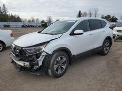 Salvage cars for sale from Copart Bowmanville, ON: 2021 Honda CR-V LX