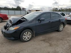 Salvage cars for sale from Copart Newton, AL: 2012 Honda Civic LX