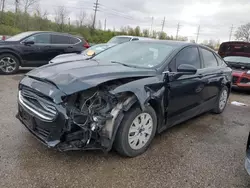 Salvage cars for sale at Bridgeton, MO auction: 2014 Ford Fusion S