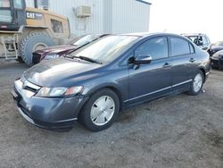 Honda salvage cars for sale: 2006 Honda Civic Hybrid