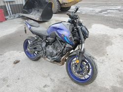 Salvage cars for sale from Copart York Haven, PA: 2022 Yamaha MT07