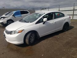 Salvage cars for sale at San Martin, CA auction: 2012 Honda Civic LX