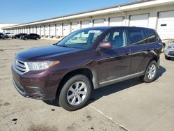 Toyota Highlander salvage cars for sale: 2013 Toyota Highlander Base