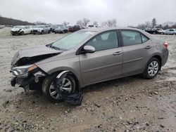 Salvage cars for sale from Copart West Warren, MA: 2015 Toyota Corolla L