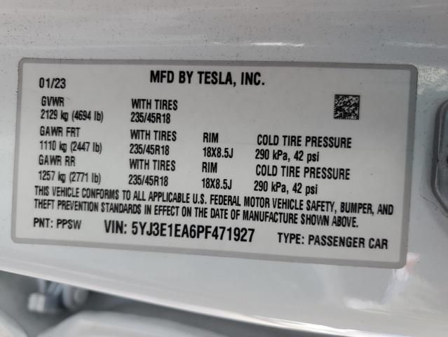 2023 Tesla Model 3