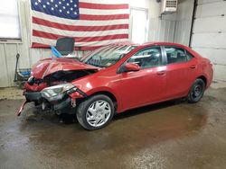 Salvage cars for sale at Lyman, ME auction: 2015 Toyota Corolla L