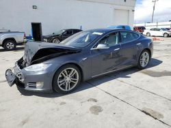 Salvage cars for sale at Farr West, UT auction: 2016 Tesla Model S