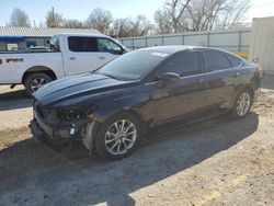 Salvage cars for sale from Copart Wichita, KS: 2018 Ford Fusion SE