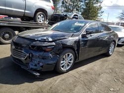 Chevrolet salvage cars for sale: 2017 Chevrolet Malibu LT