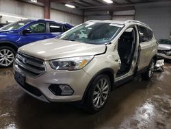 Salvage cars for sale from Copart Elgin, IL: 2017 Ford Escape Titanium