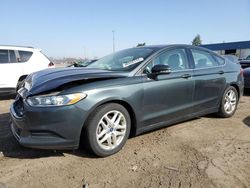 Salvage cars for sale at Woodhaven, MI auction: 2016 Ford Fusion SE