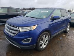 Salvage cars for sale at Hillsborough, NJ auction: 2015 Ford Edge Titanium