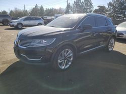 Lincoln mkx salvage cars for sale: 2016 Lincoln MKX Reserve