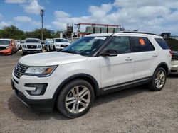 Ford Explorer salvage cars for sale: 2017 Ford Explorer XLT