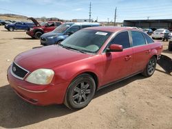 Salvage cars for sale from Copart Colorado Springs, CO: 2005 Ford Five Hundred SEL