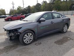 Salvage cars for sale from Copart Savannah, GA: 2022 Nissan Sentra S