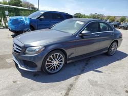 Salvage cars for sale from Copart Orlando, FL: 2016 Mercedes-Benz C300