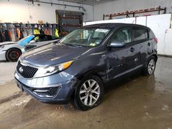 Salvage cars for sale from Copart Candia, NH: 2015 KIA Sportage LX