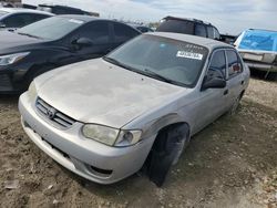 Salvage cars for sale from Copart Grand Prairie, TX: 2001 Toyota Corolla CE