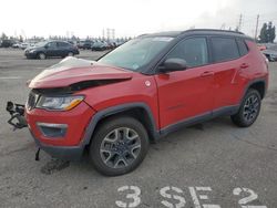 Salvage SUVs for sale at auction: 2019 Jeep Compass Trailhawk